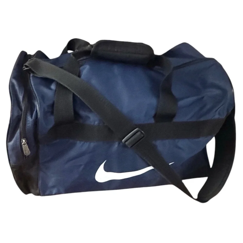Vintage(1999) Nike Mens Brasilia Training Large Duffel Bag 41L Navy White Black